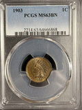 1903 Indian Head Cent, MS63BN PCGS (17977)