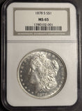 1878-S Morgan Silver Dollar, MS65 NGC (17989)