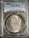 1880-O Morgan Silver Dollar, MS62 PCGS (18003)