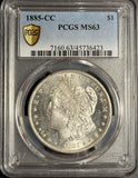 1885-CC Morgan Silver Dollar, MS63 PCGS, (18021)