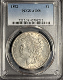 1892 Morgan Silver Dollar, AU58 PCGS, (18042)