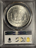 1891-S Morgan Silver Dollar, MS63 PCGS, (18044)