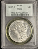 1892-O Morgan Silver Dollar, MS62 PCGS OGH, (18052)