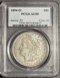 1894-O Morgan Silver Dollar, AU50 PCGS  (18056)
