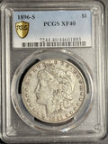 1896-S Morgan Silver Dollar, XF40 PCGS  (18062)