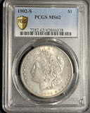 1902-S Morgan Silver Dollar, MS62 PCGS,  (18078)