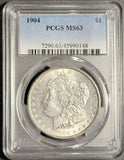 1904 Morgan Silver Dollar, MS63 PCGS,  (18094)