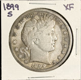 1899-S Barber Half Dollar, XF Details.  (18193)