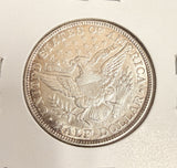 1907-S Barber Half Dollar, AU+. (18208)