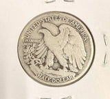 1916-S Walking Liberty Half Dollar, Circulated. (18246)