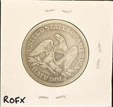 1854 Seated Liberty Half Dollar, Fine. (18270)