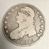 1819 Capped Bust Half Dollar, VG+, O-111  R.2. (18283)