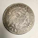 1812 Capped Bust Half Dollar, Fine. (18289)