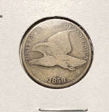 1858 L/L Flying Eagle Cent, VG (18300)