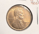 1912 Lincoln Wheat Cent, MS60+ Red. (18412)