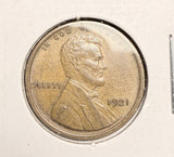 1921 Lincoln Wheat Cent, AU+. (18442)