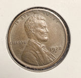 1928-D Lincoln Wheat Cent, MS+Brown (18474)