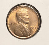 1934-D Lincoln Wheat Cent, MS+ Red (18506)