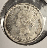 1881-H  Canadian 5ct Silver, VF. (18572)