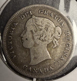 1894 Canadian 5ct Silver, Fine. (18598)