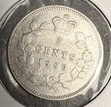 1900 Round 0's Canadian 5ct Silver, XF. (18608) (Copy)