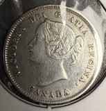 1901  Canadian 5ct Silver, XF Det.  (18612)