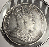 1905 Canadian 5ct Silver, XF. (18626)