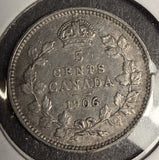 1906 Canadian 5ct Silver, XF. (18628)