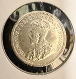 1912 Canadian 5ct Silver, AU+. (18640)