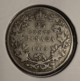 1919 Canadian Quarter, Circulated, (18667)
