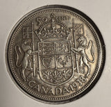1938 Canadian Half Dollar, CH XF. (18674)