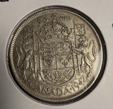 1942 Canadian Half Dollar, XF. (18682)