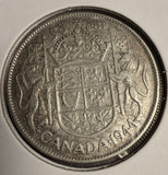 1944 Canadian Half Dollar, AU. (18686)