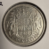 1947 Canadian Half Dollar, C-7R. CH AU+ (18694)