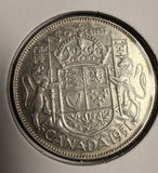 1951 Canadian Half Dollar, AU+. (18700)