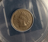 1860 Indian Head Cent, AU50 ANACS (18706)