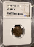 1909-S VDB Lincoln Wheat Cent, MS64RB, NGC (18714)