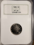 1885 Liberty 'V' Nickel PR64 NGC (18736)