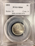 1895 Liberty 'V' Nickel MS64 PCGS (18742)