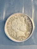 1912-D Barber Dime, AU58 Details, ANACS (18766)