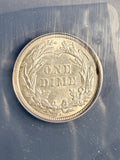 1912-D Barber Dime, AU58 Details, ANACS (18766)