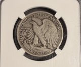 1921-D Walking Liberty Half Dollar, VF20 NGC. (18794)