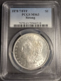 1878 7/8TF Strong, Morgan Silver Dollar, MS63 PCGS (18800)