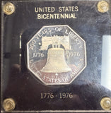 1776-1976 1oz Silver US Bicentennial Silver Octagon Ingot. (18873)