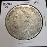 1896-O Morgan Silver Dollar, VF (18889)