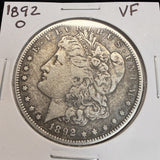 1892-O Morgan Silver Dollar, VF. (18895)