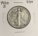 1920-S Walking Liberty Half Dollar, F/VF (18981)