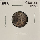 1893 Indian Head Cent, Choice Uncirculated, (18985)