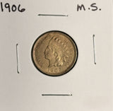 1906 Indian Head Cent, Choice Uncirculated, Brown, (19004)