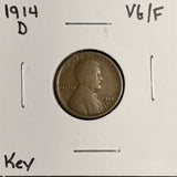 1914-D Lincoln Wheat Cent, VG+, (19016)